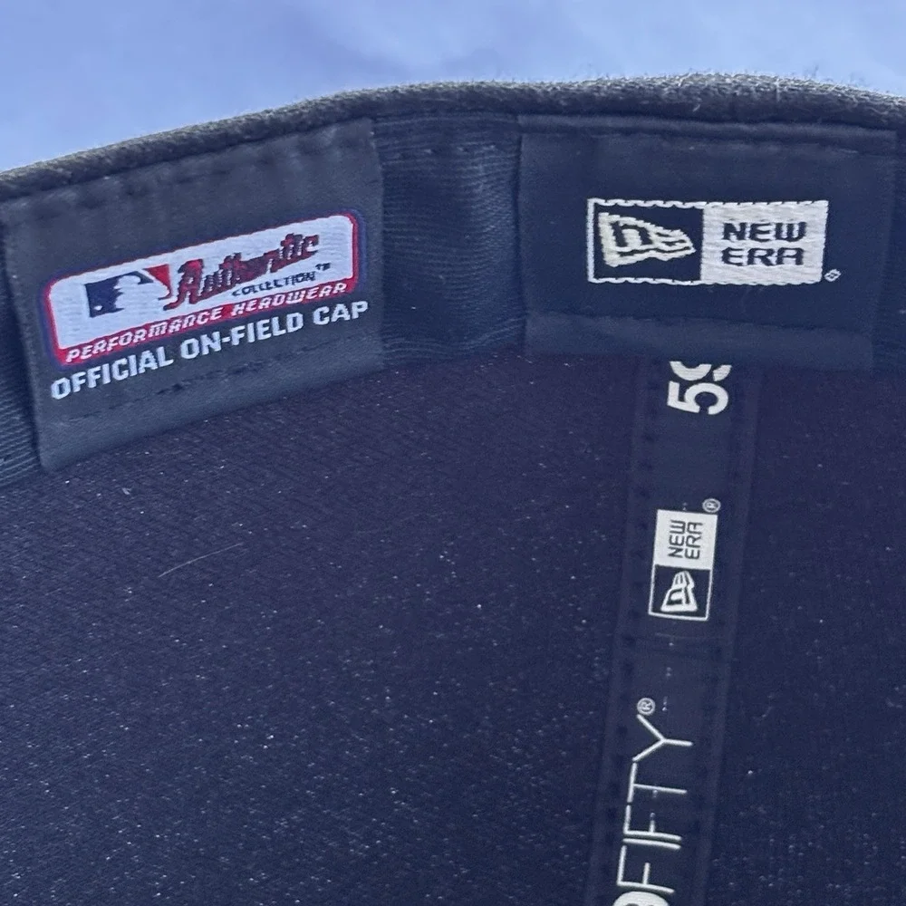 Colorado Rockies New Era 59FIFTY Fitted Hat Black Purple Size 7 1/2 MLB On-Field